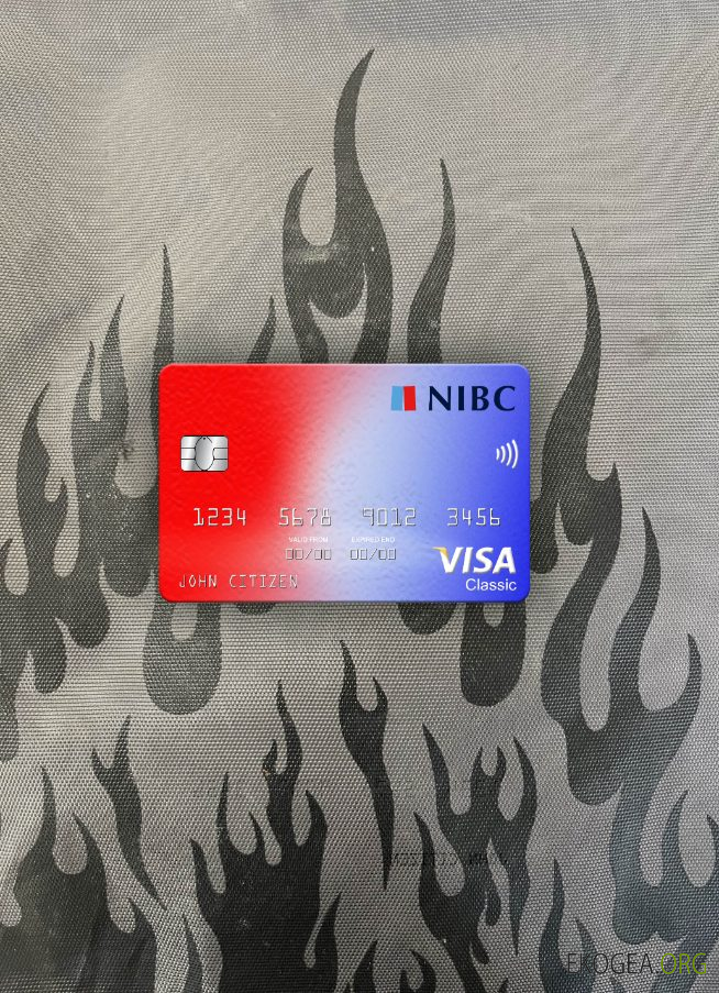 Pays , Bas NIBC Bank visa carte classique photolook recto